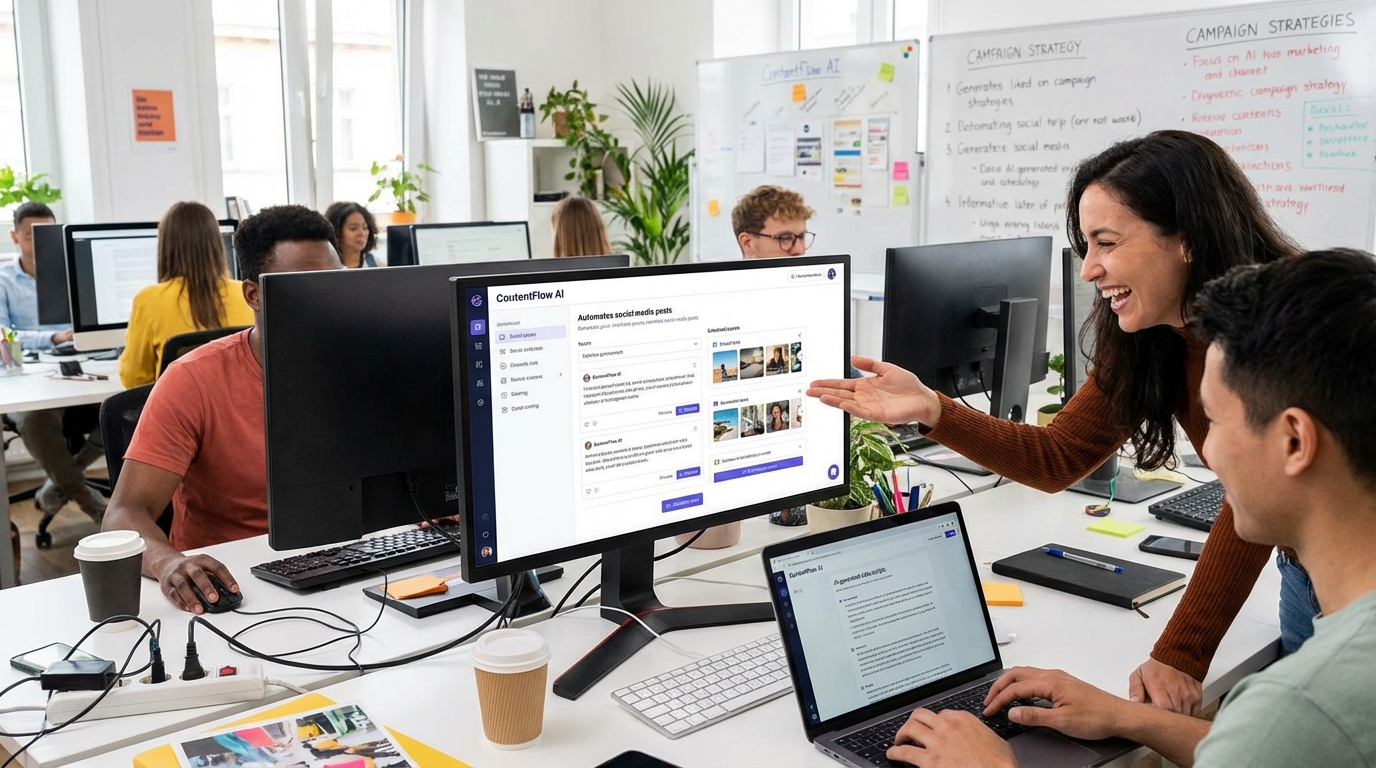 Automação de conteúdo com IA em Agências de Marketing